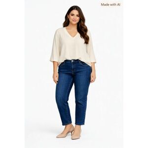 Lee Riders Jeans Straight Leg Denim Women's Woman's Plus Size 26 W Petite
